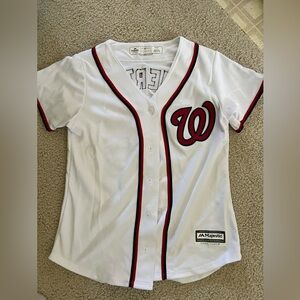 WASHINGTON NATIONALS MLB JAYSON WERTH #28 MAJESTIC YOUTH SHIRT Uniform Small